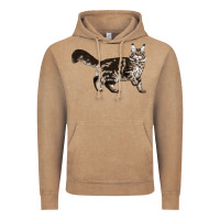 Vintage Coffee Maine Coon Cat Vintage Hoodie - LillyAllenDesigns