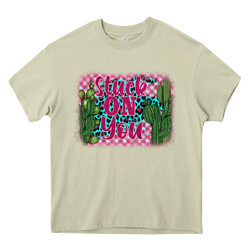 Stuck On You Cactus Heavy Core Tee by BarkalooDesign | Teevron