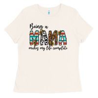Bone being mama makes my life complate Ladies Tee - CowhideDigitalArt