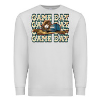 Dove Grey game day baseball Premium Sweatshirt - HowdyJamesFarm
