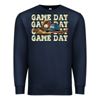Navy game day baseball Premium Sweatshirt - HowdyJamesFarm
