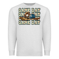 Oatmeal Heather game day baseball Premium Sweatshirt - HowdyJamesFarm