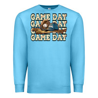 Ocean Blue game day baseball Premium Sweatshirt - HowdyJamesFarm