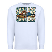 White game day baseball Premium Sweatshirt - HowdyJamesFarm