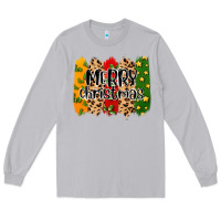 Moon Dust merry christmas brushstrokes Long Sleeve Tee - MaliasSmallBusiness
