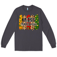 Smoke merry christmas brushstrokes Long Sleeve Tee - MaliasSmallBusiness