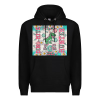 Black dino mite egg hunter Premium Hoodie - TumblerDesignByShophia