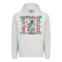 Dove Grey dino mite egg hunter Premium Hoodie - TumblerDesignByShophia