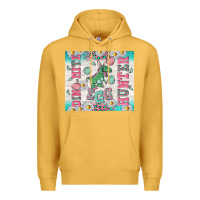 Mustard dino mite egg hunter Premium Hoodie - TumblerDesignByShophia