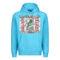 Ocean Blue dino mite egg hunter Premium Hoodie - TumblerDesignByShophia