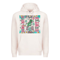 Pale Pink dino mite egg hunter Premium Hoodie - TumblerDesignByShophia
