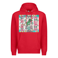 Red dino mite egg hunter Premium Hoodie - TumblerDesignByShophia