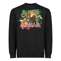 Black busy doing cowgirl Heavyweight Sweatshirt - NancyCooperArtShop