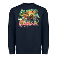 Navy busy doing cowgirl Heavyweight Sweatshirt - NancyCooperArtShop