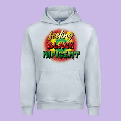 Feeling Blacknificent Urban Hoodie Designed By Fadigitalartstudio