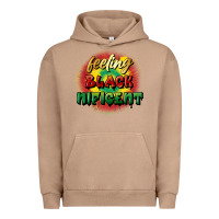 Pigment Burro feeling blacknificent Urban Hoodie - FaDigitalArtStudio