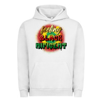 Pigment Lunar Rock feeling blacknificent Urban Hoodie - FaDigitalArtStudio