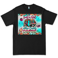 Black just a girl who loves camping Premium Tee - JahusDesignShop