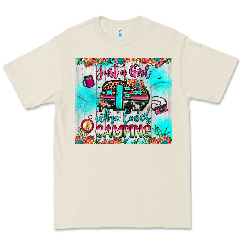 Just A Girl Who Loves Camping Premium Tee by JahusDesignShop | Teevron