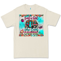 Bone just a girl who loves camping Premium Tee - JahusDesignShop