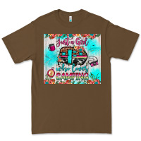 Cacao just a girl who loves camping Premium Tee - JahusDesignShop