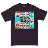 Plum just a girl who loves camping Premium Tee - JahusDesignShop