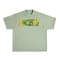 Oil Green lucky horseshoe and four leaf clover Urban Heavy Tee - AdoDesignShop