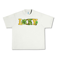 Pistachio lucky horseshoe and four leaf clover Urban Heavy Tee - AdoDesignShop