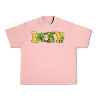 Salmon lucky horseshoe and four leaf clover Urban Heavy Tee - AdoDesignShop