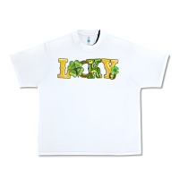 Lucky Horseshoe And Four Leaf Clover Urban Heavy Tee | Teevron