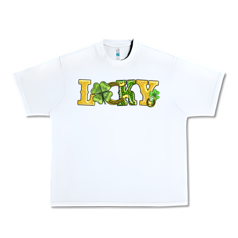Lucky Horseshoe And Four Leaf Clover Urban Heavy Tee by AdoDesignShop | Teevron