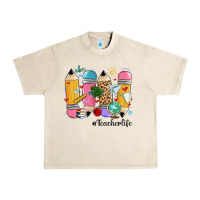 Sandshell teacher life pencils Urban Heavy Tee - MaliasSmallBusiness