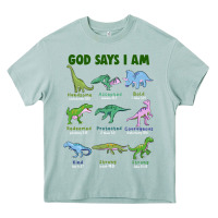 Arona god says i am dinosaurs Heavy Core Tee - JahusDesignShop