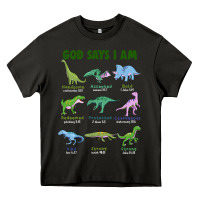Asphalt god says i am dinosaurs Heavy Core Tee - JahusDesignShop