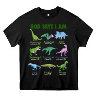 Black god says i am dinosaurs Heavy Core Tee - JahusDesignShop