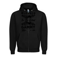 Black Blessed To Be Called Gammy Zipper Hoodie - Bettercallsaul
