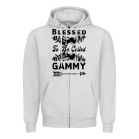 Dove Grey Blessed To Be Called Gammy Zipper Hoodie - Bettercallsaul