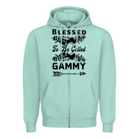 Seafoam Blessed To Be Called Gammy Zipper Hoodie - Bettercallsaul