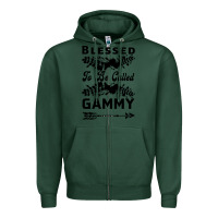 Sports Green Blessed To Be Called Gammy Zipper Hoodie - Bettercallsaul