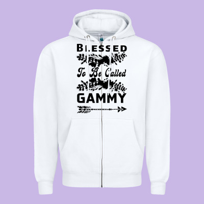Blessed To Be Called Gammy Zipper Hoodie Designed By Bettercallsaul