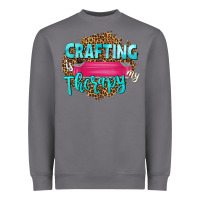 Storm crafting is my therapy Heavyweight Sweatshirt - NancyCooperArtShop