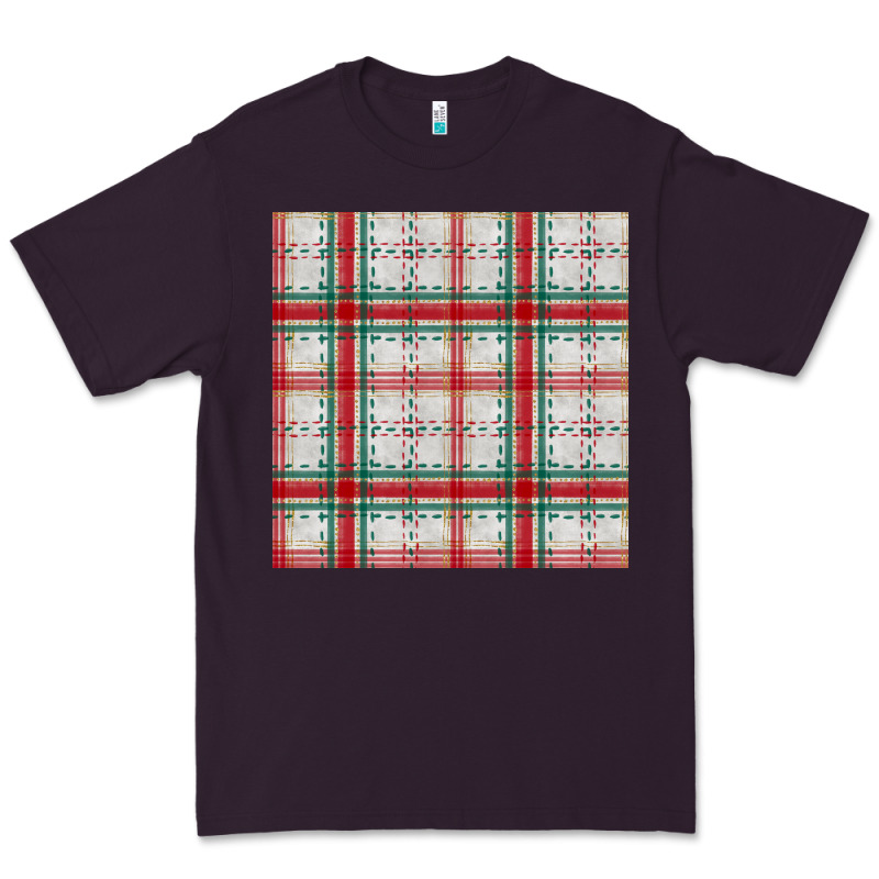 Christmas Plaid Seamless Pattern Premium Tee by BundleAndBundleShop | Teevron