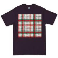 Plum christmas plaid seamless pattern Premium Tee - BundleAndBundleShop
