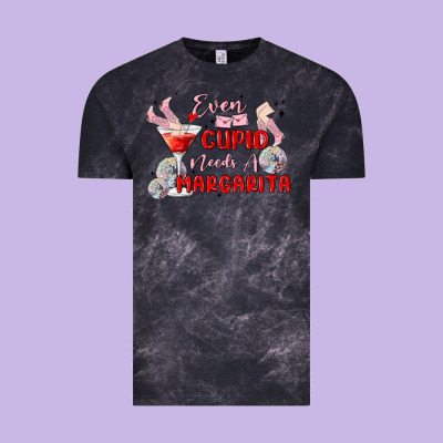 Even Cupid Need A Margarita Vintage Tee Designed By Maliassmallbusiness