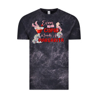 Cloud Black even cupid need a margarita Vintage Tee - MaliasSmallBusiness