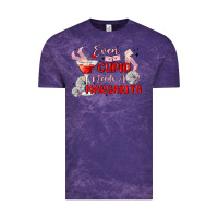 Cloud Purple even cupid need a margarita Vintage Tee - MaliasSmallBusiness