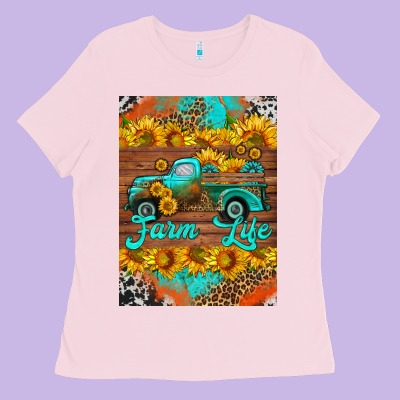 Farm Life And Truck Air Freshener Ladies Tee Designed By Hra Design Shop