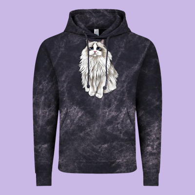 Ragdoll Cat Vintage Hoodie Designed By Lillyallendesigns