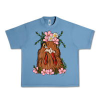 Pebble Blue chicken Urban Heavy Tee - MaliasSmallBusiness
