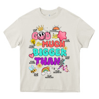 Cream god is bigger design Heavy Core Tee - JahusDesignShop